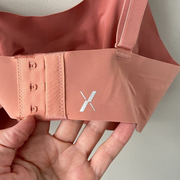 Knix Evolution Bra Unpadded Wire Free Adjustable Strap Seamless Bra Dusty Pink 3 - Picture 5 of 7